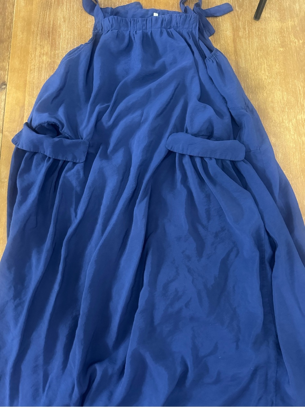 Classic Royal Blue Maxi Dress with Adjustable Straps